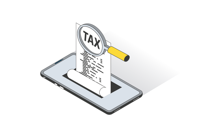 Tax Payment Receipt  Illustration