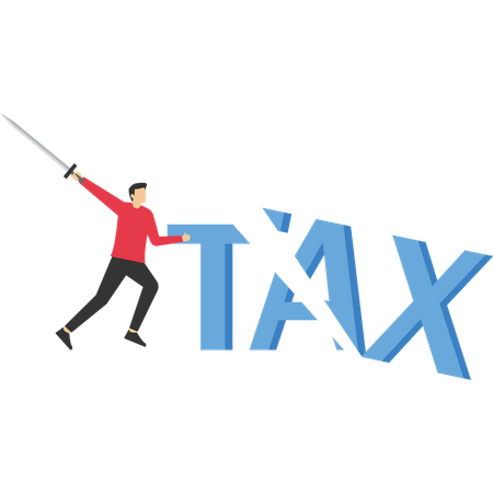 Tax reduction  Illustration