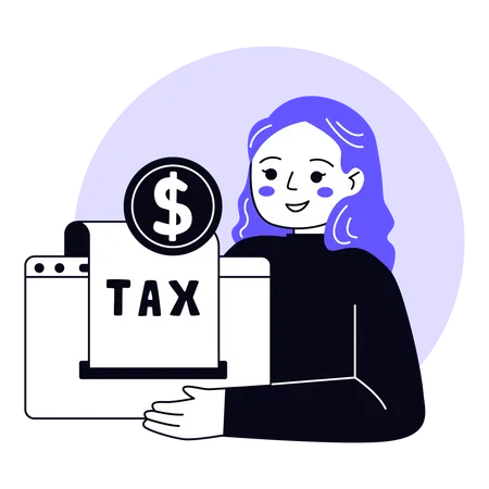 Tax Report Illustration