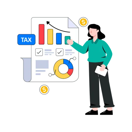 Tax Report Illustration