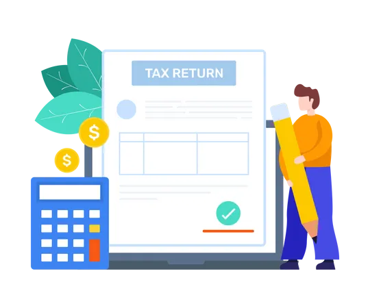 Tax Return Illustration