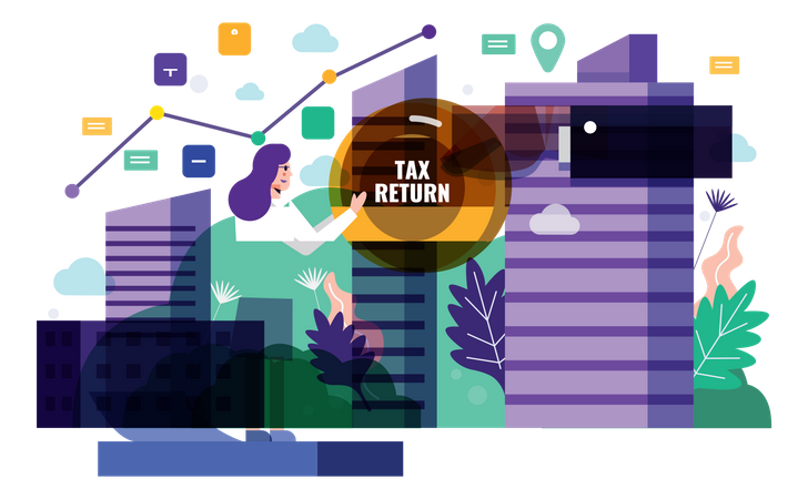 Tax return  Illustration