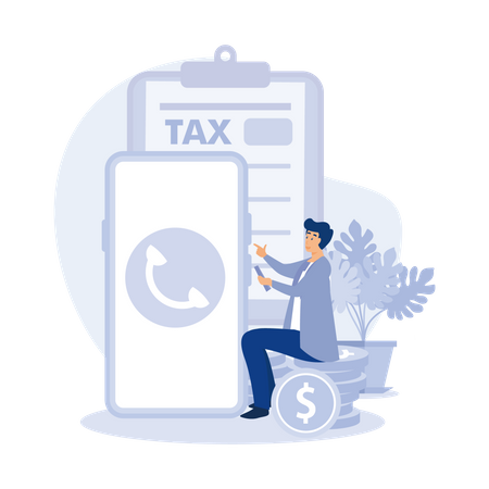 Tax return deadline  Illustration