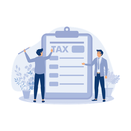 Tax return deadline  Illustration