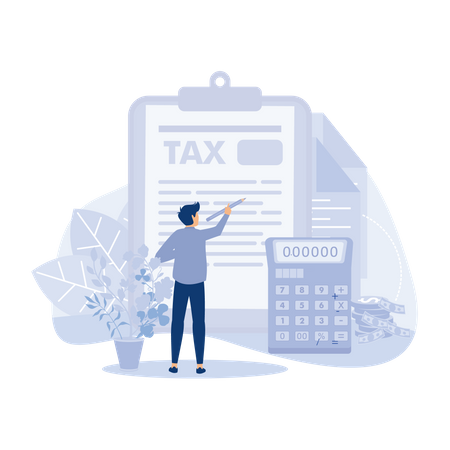 Tax returning Illustration