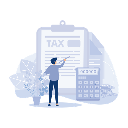 Tax returning  Illustration