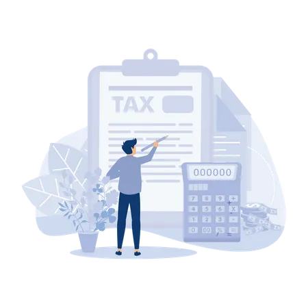 Tax returning  Illustration