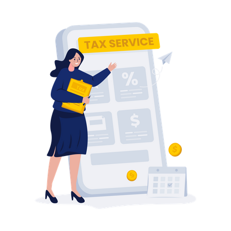 Tax service application  Illustration