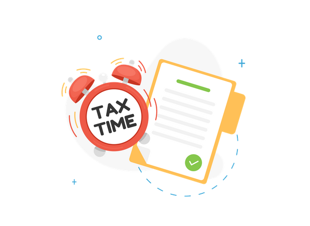 Tax time reminder Illustration