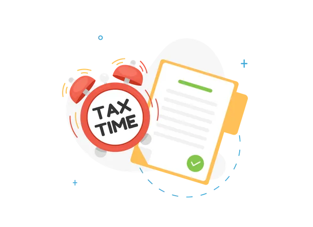 Tax time reminder  Illustration