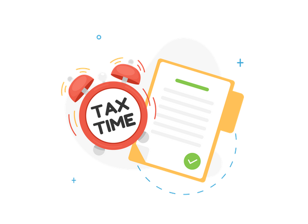 Tax time reminder  Illustration