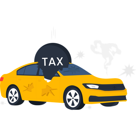 Le fardeau fiscal des voitures  Illustration
