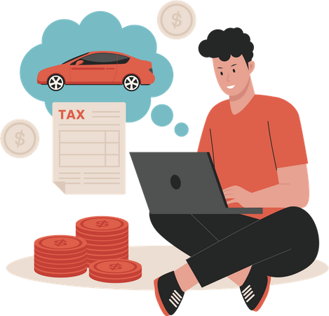 Taxe de transport  Illustration