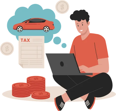 Taxe de transport  Illustration