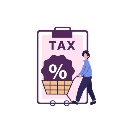 Taxe de vente  Illustration