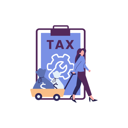 Taxe sur les biens et services  Illustration