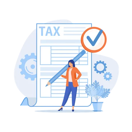 Taxes calculation  Illustration