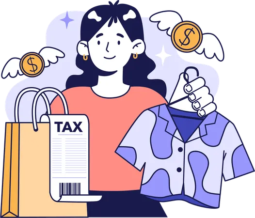 Taxe et coût d'achat  Illustration