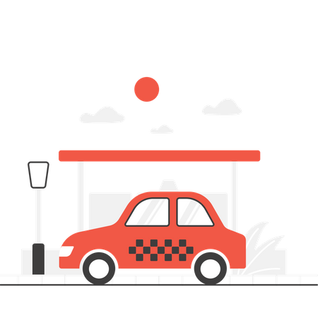 Taxi  Illustration