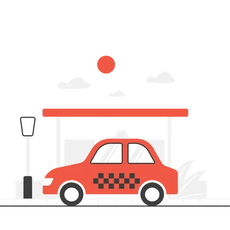 Taxi  Illustration