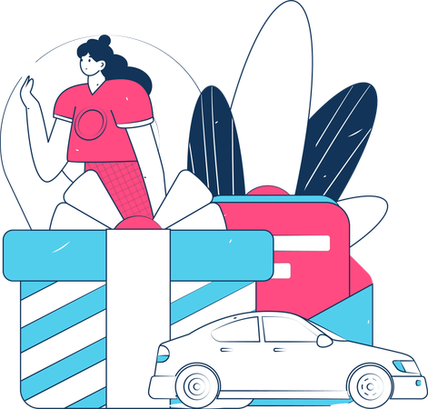 Taxi Booking  Illustration