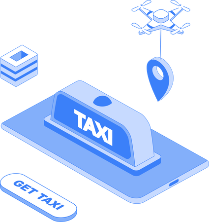 Emplacement des taxis  Illustration