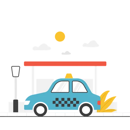 Taxi  Illustration