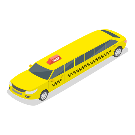 Limusina taxi  Ilustración