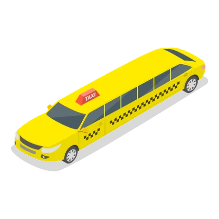 Limusina taxi  Ilustración