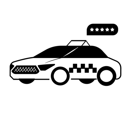 Taxi service  Illustration