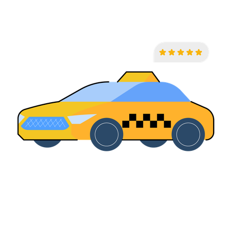 Taxi service  Illustration