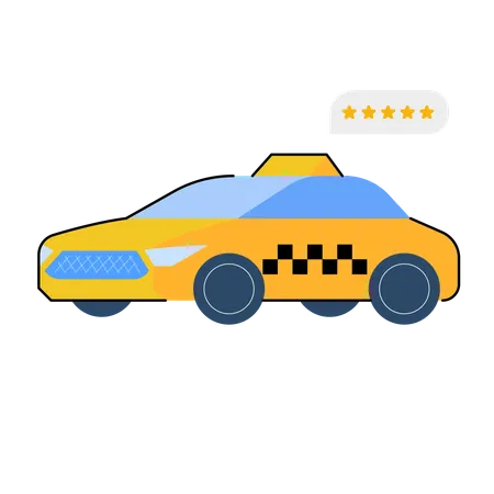 Taxi service  Illustration