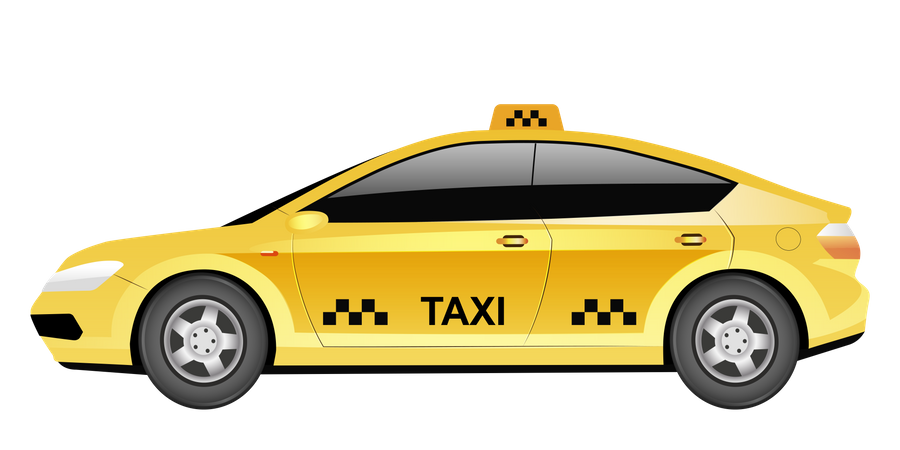 Voiture de taxi  Illustration