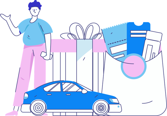 Taxiservice  Illustration