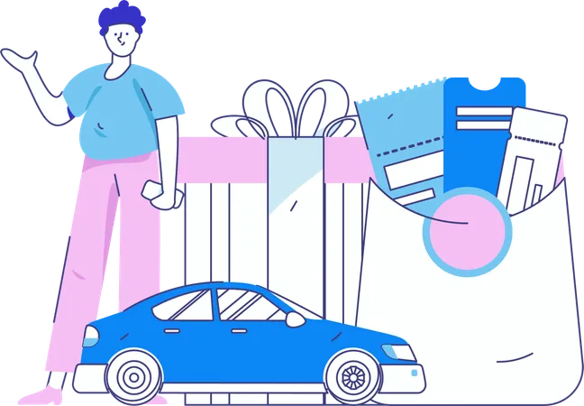 Taxiservice  Illustration