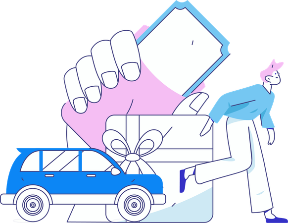 Taxiservice  Illustration