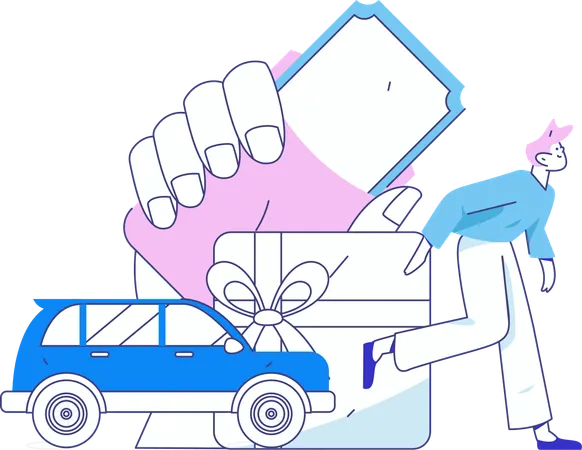 Taxiservice  Illustration