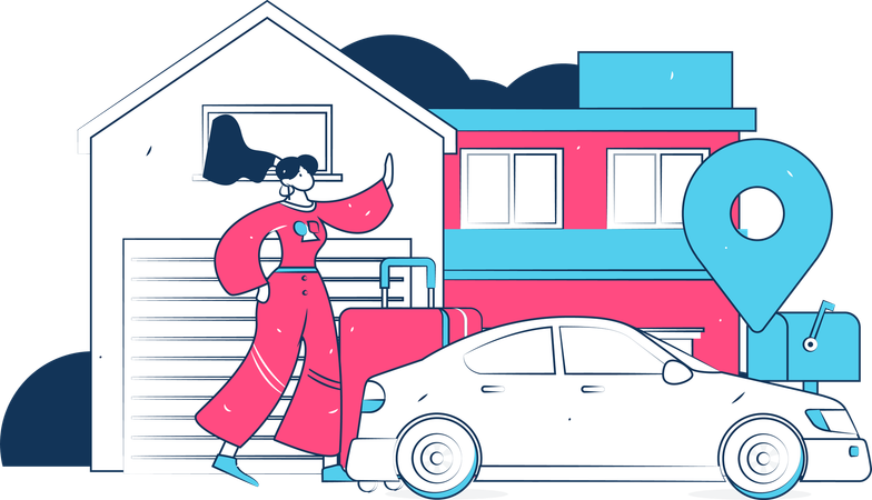 Taxiservice  Illustration