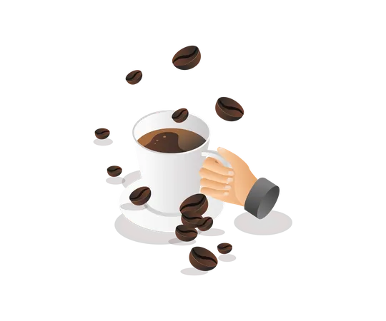 Taza de cafe  Ilustración