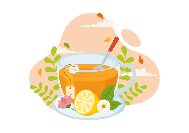Tea Time  Illustration