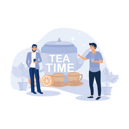 Tea Time  Illustration