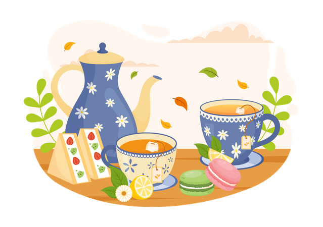 Tea Time  Illustration