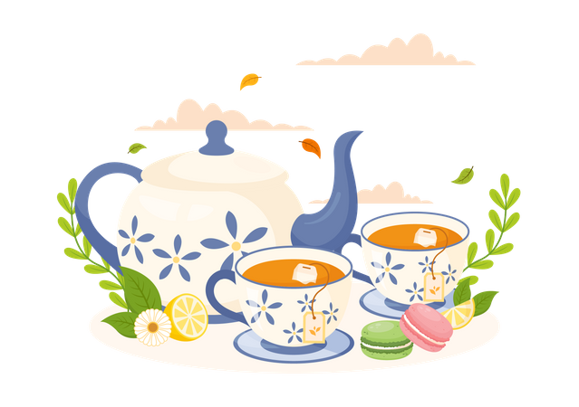 Tea Time  Illustration