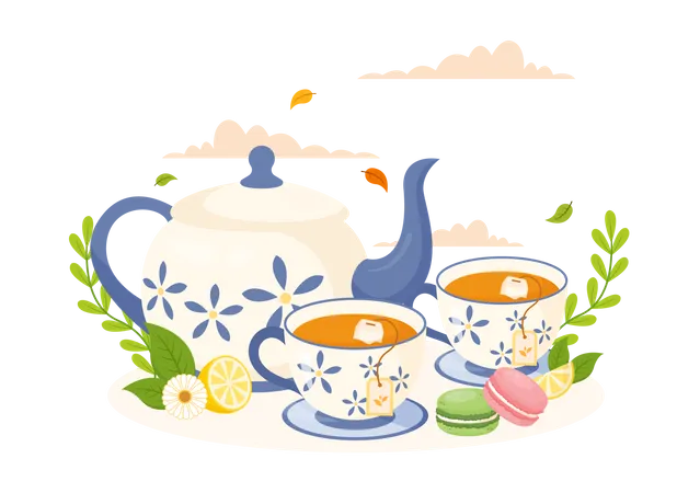 Tea Time  Illustration