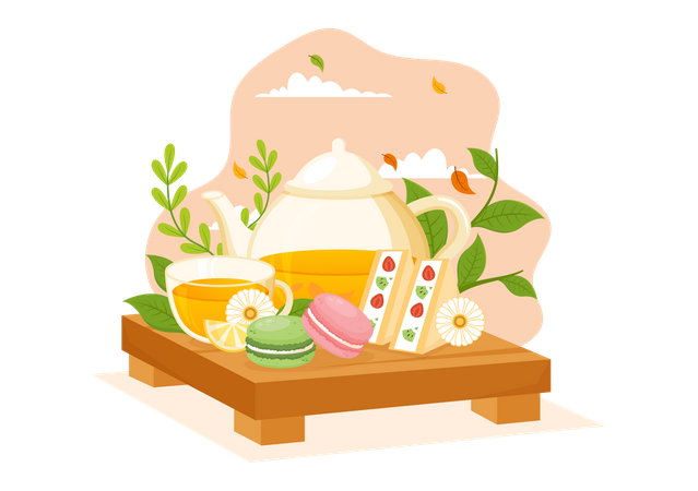 Tea Time  Illustration