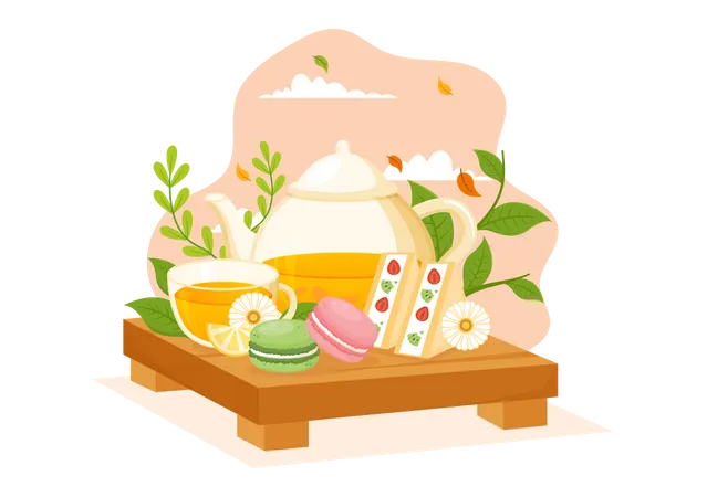 Tea Time  Illustration