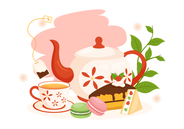 Tea Time  Illustration