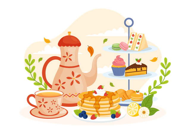 Tea Time  Illustration