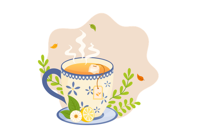 Tea Time  Illustration