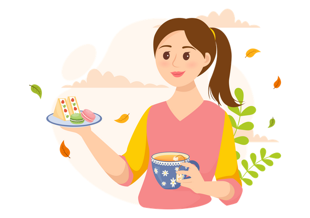 Tea Time  Illustration